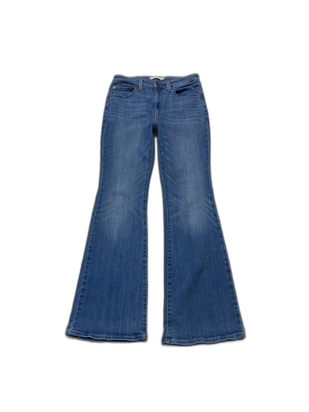 Levi's 726 Flare High-Rise Full Length Stretch Jeans Size 30